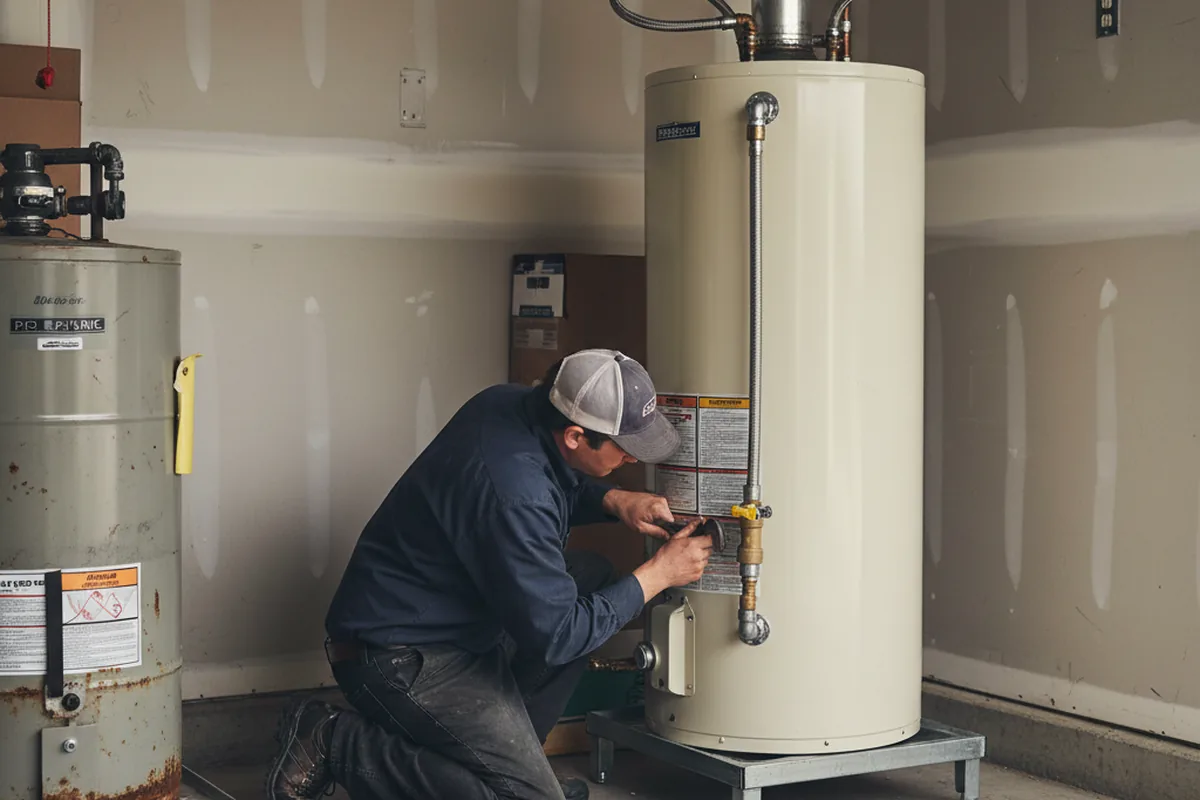 Water heater and shutoff valve replacement in Fogelsville